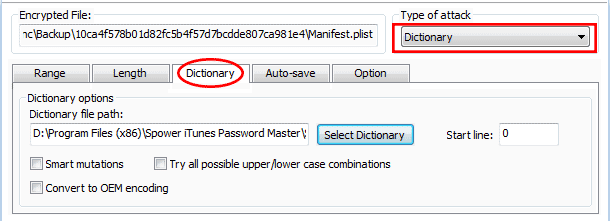 dictionary attack